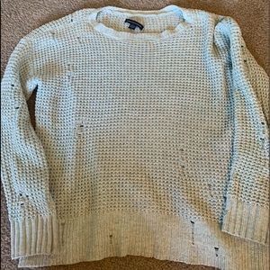 american eagle distressed sweater